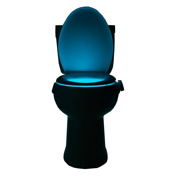 Lumière de toilette LED à capteur de mouvement multicolore pour lui, elle,  hommes, femmes, enfant d'anniversaire, drôle unique 